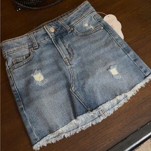 Denim Girls Mini Skirt